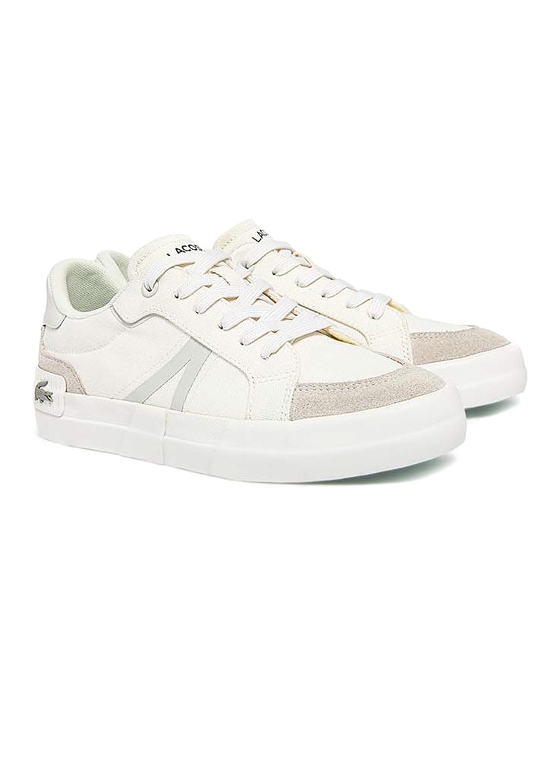 Zapatilla Lacoste Lona Blanca L004